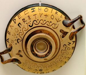 greek alphabet 8th c BCE