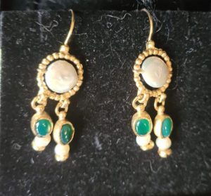 pearl earrings michelle levotz replica