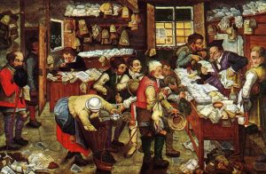 tax collectors office pieter brueghel the younger