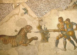 gladiators istanbul mosaic