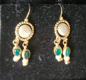 pearl earrings michelle levotz replica